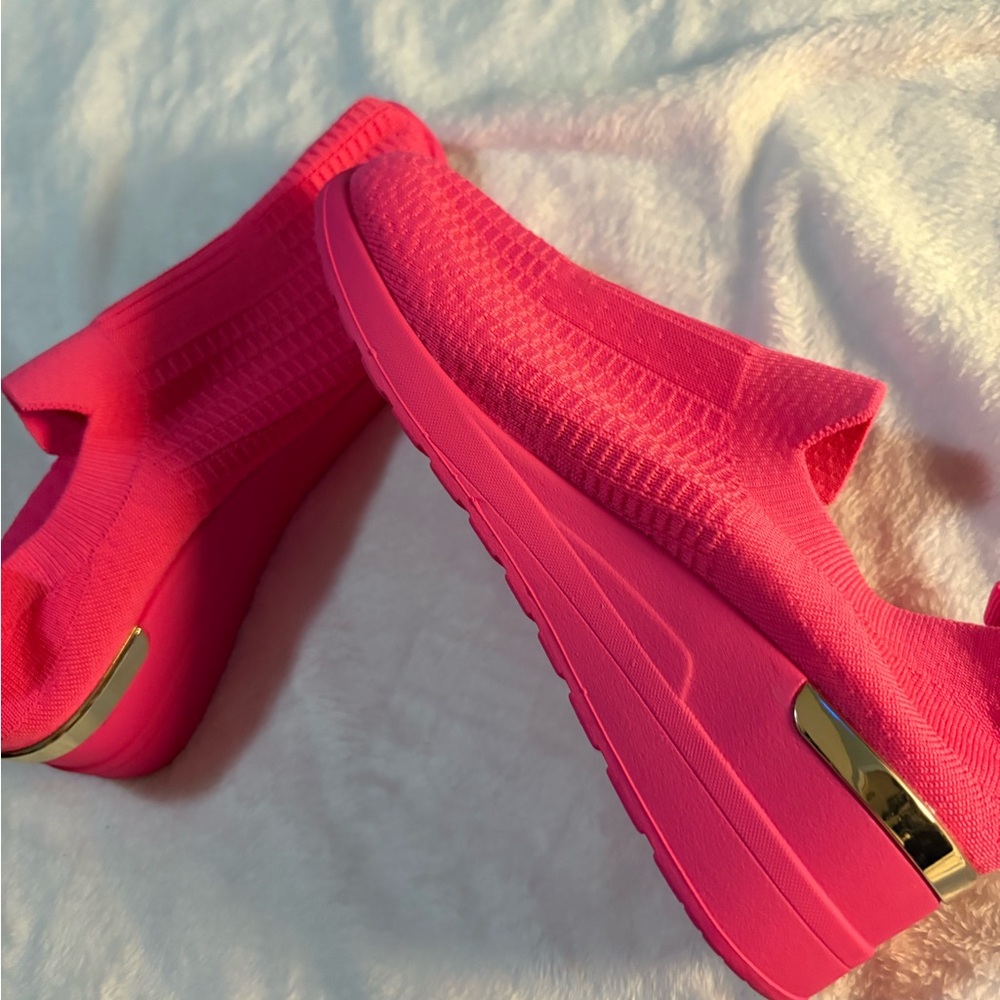 Stylish Pink Slip-On Sneakers